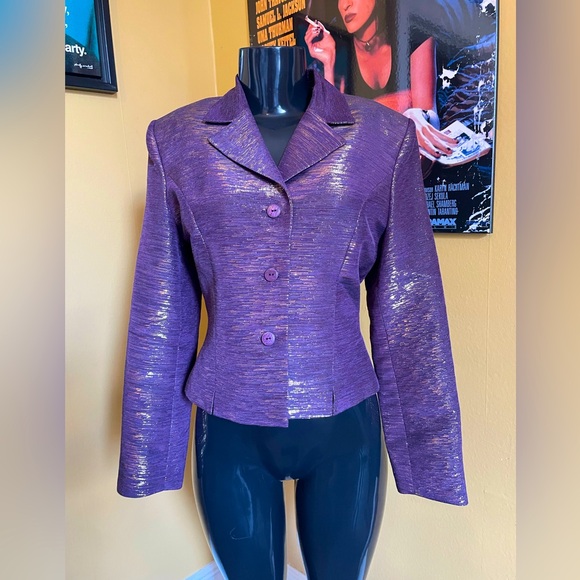 Jackets & Blazers - Women’s Vintage Shiny Blazer ( 8 )